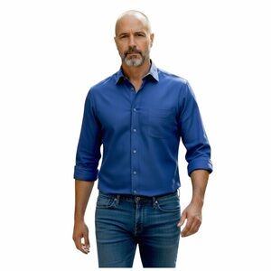 HUGO BOSS Men’s Button-Down Dress Shirt. Blue. 15.5 / 32-33